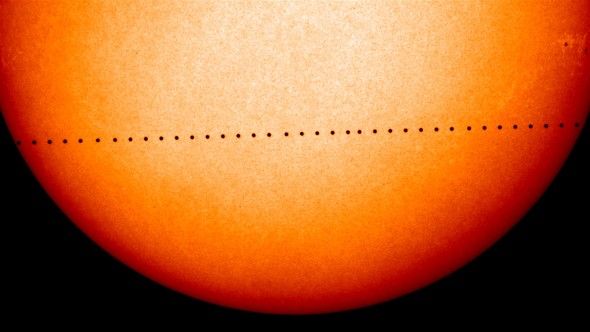 alineación de Mercurio con el Sol